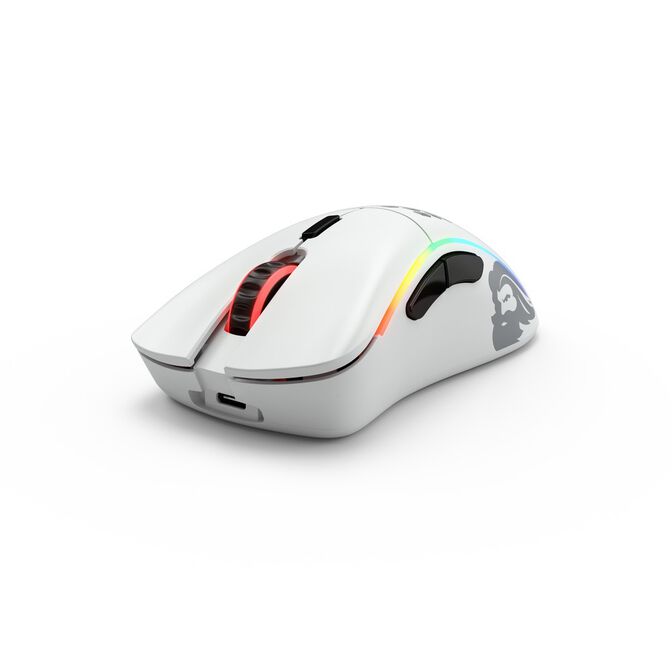 B Grade Glorious Model D- Wireless RGB Optical Gaming Mouse - Matte White (GLO-M