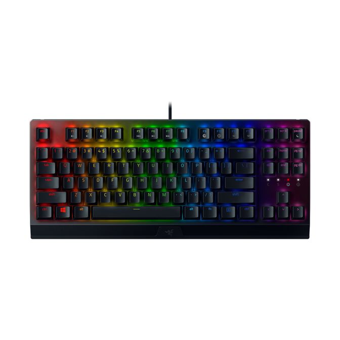 Razer TKL Blackwidow V3 RGB USB Mechanical Gaming Keyboard Razer Green Switches UK Layout (RZ03-0349