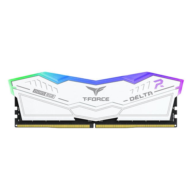 TeamGroup Delta RGB EXPO/XMP 32GB (2X16GB) DDR5 PC5-49600C38 6200MHz Dual Channel Kit - White