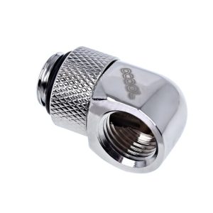 Alphacool 90 Degree Angled Rotary Fitting - Chrome