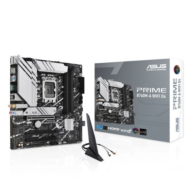 Asus Prime B760M-A WIFI D4 (LGA 1700) DDR4 Micro-ATX Motherboard