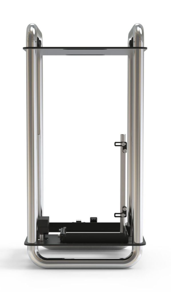 B Grade Streacom DA6 SFF Vertical Open Frame Steel PC Case - Chrome