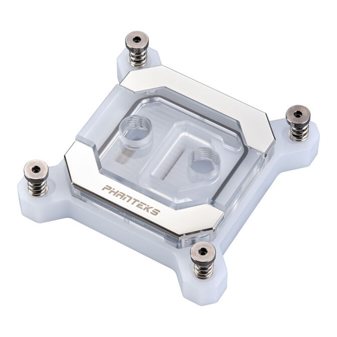 Phanteks Glacier C370I Intel CPU Water Block Acrylic Cover RGB LED - White