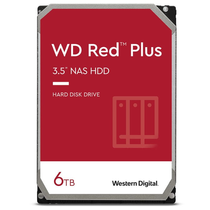 WD 6TB Red Plus 5400rpm HDD 256MB Cache Internal NAS Hard Drive (WD60EFPX)