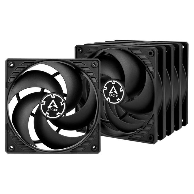 Arctic P12 Black Fan Five Pack - 120mm