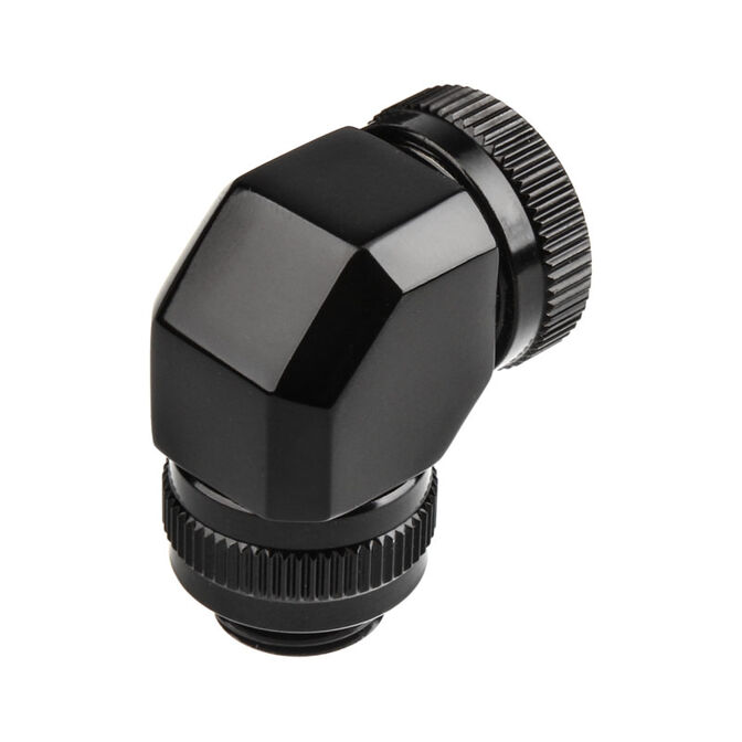 Phanteks 12mm Hard Tube Rotary Fitting 90° G1/4 - Black