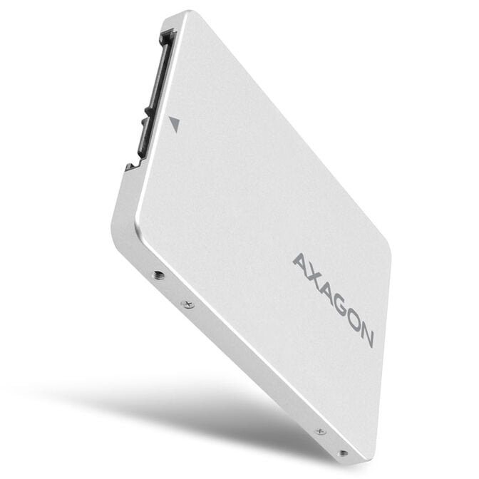 AXAGON RSS-M2SD M.2 SATA SSDs Aluminium Silver Enclosure