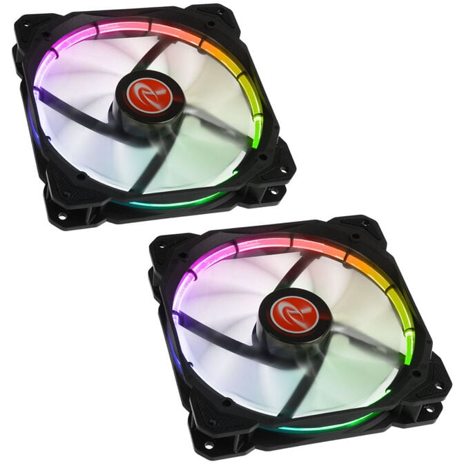 Raijintek Auras 14 RGB LED Fan with Controller 140mm - 2 Pack
