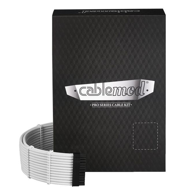 B Grade CableMod PRO ModMesh C-Series AXi HXi RM Cable Kit - White (Yellow Labe