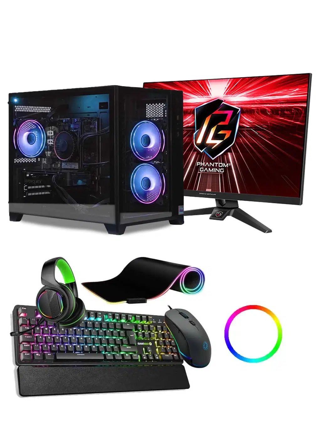 Ultra gaming PC bundle with monitor, keyboard, mouse and headset