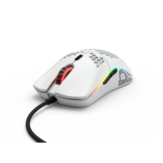 B Grade Glorious Model O- USB RGB Optical Gaming Mouse - Matte White