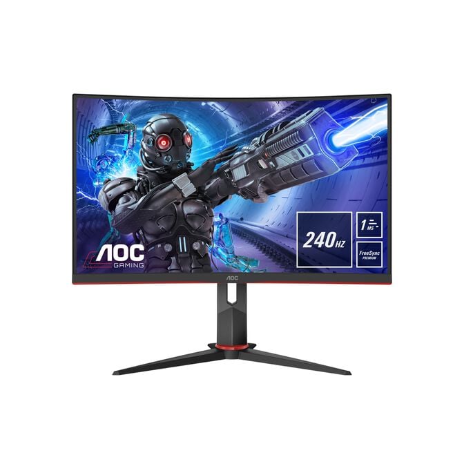 AOC 32" C32G2ZE/BK 1920x1080 VA 240Hz 1ms FreeSync Premium Curved LED Backlit Widescreen Gaming Moni