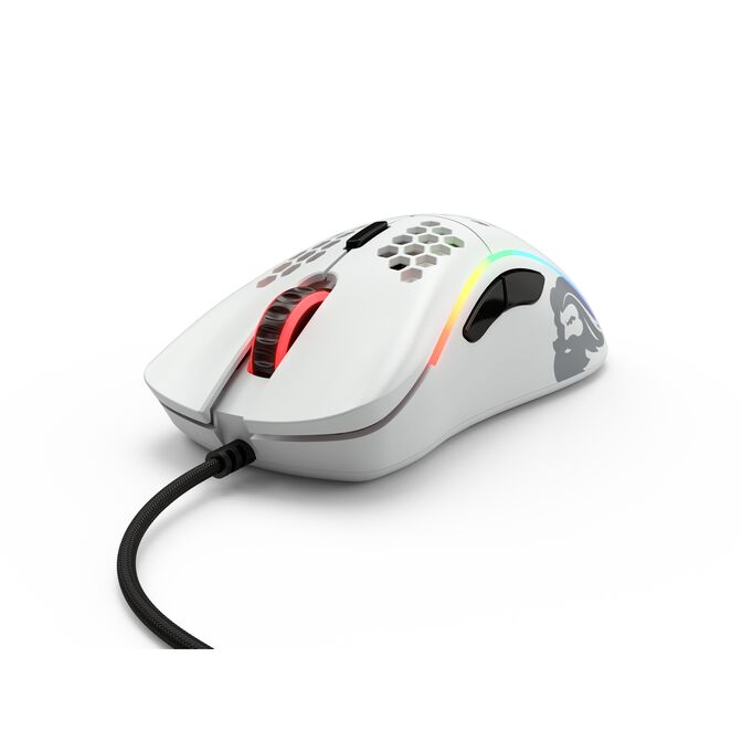 B Grade Glorious Model D USB RGB Optical Gaming Mouse - Matte White
