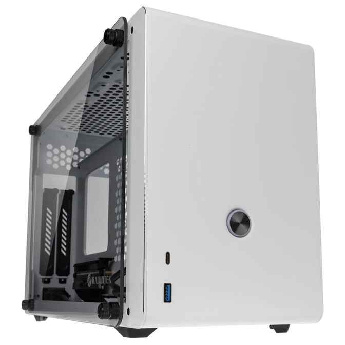 B Grade Raijintek Ophion Mini-ITX Case - White Tempered Glass